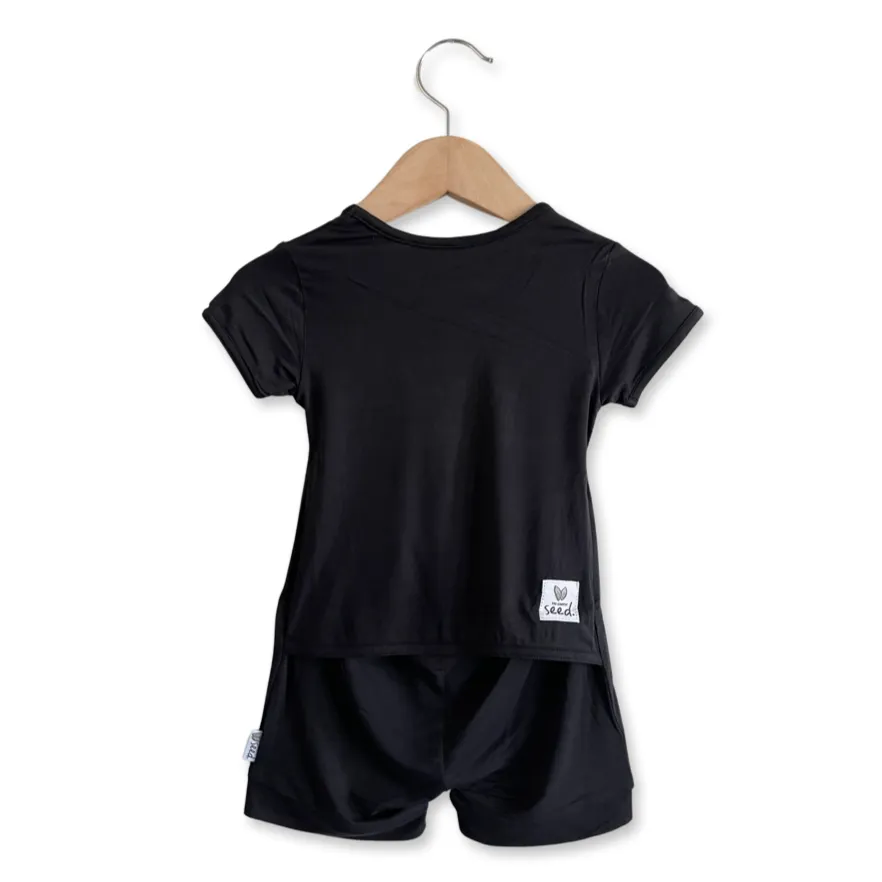 Black Shorty Romper