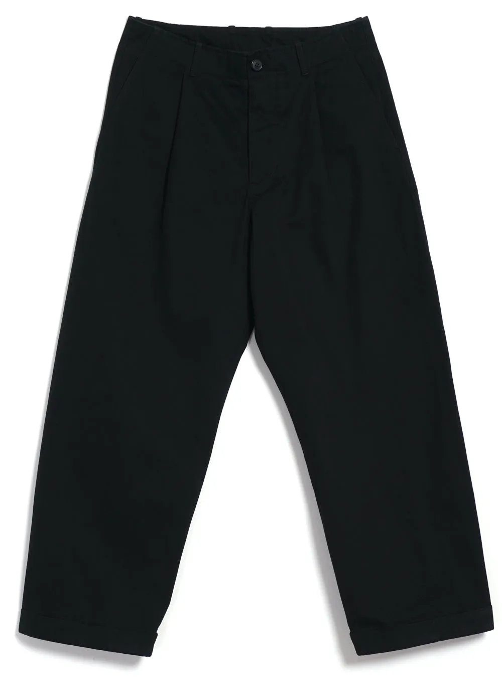 BOBBY 27-56-2 | Wide Pleated Everyday Trousers | Black