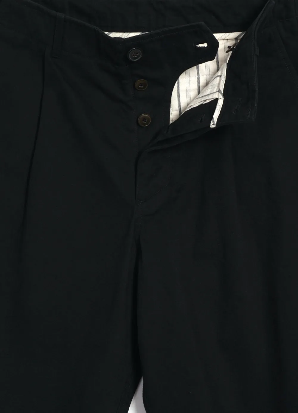 BOBBY 27-56-2 | Wide Pleated Everyday Trousers | Black