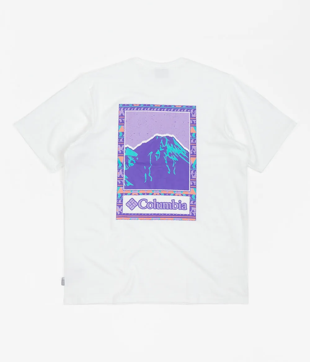 Columbia Explorers Canyon Back T-Shirt - White / Bordered Beauty Graphic