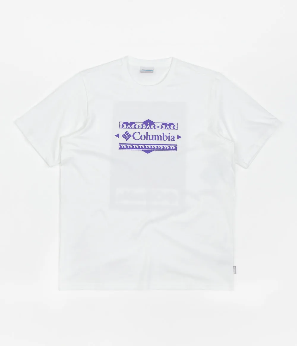 Columbia Explorers Canyon Back T-Shirt - White / Bordered Beauty Graphic