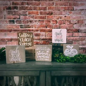 Decorative Wood Tiles | Teacher | 5 Styles