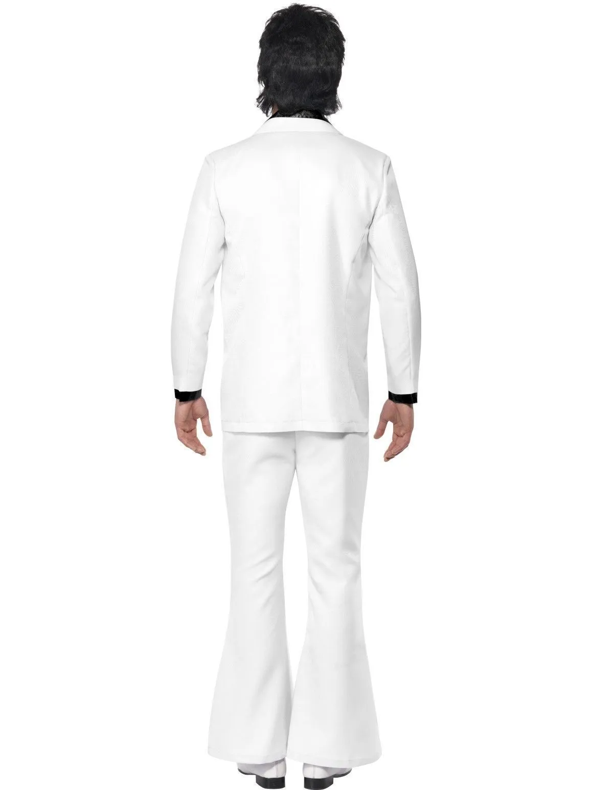 Disco Fever 1970's White Suit Men's Costume For Sale