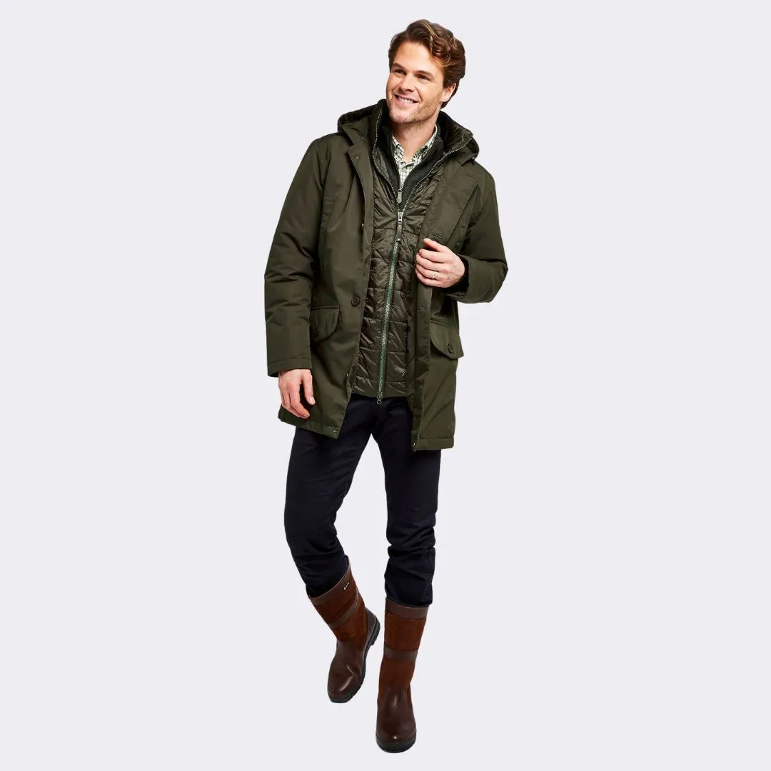 Dubarry Men's Urlingford Down Parka Jacket in Ivy