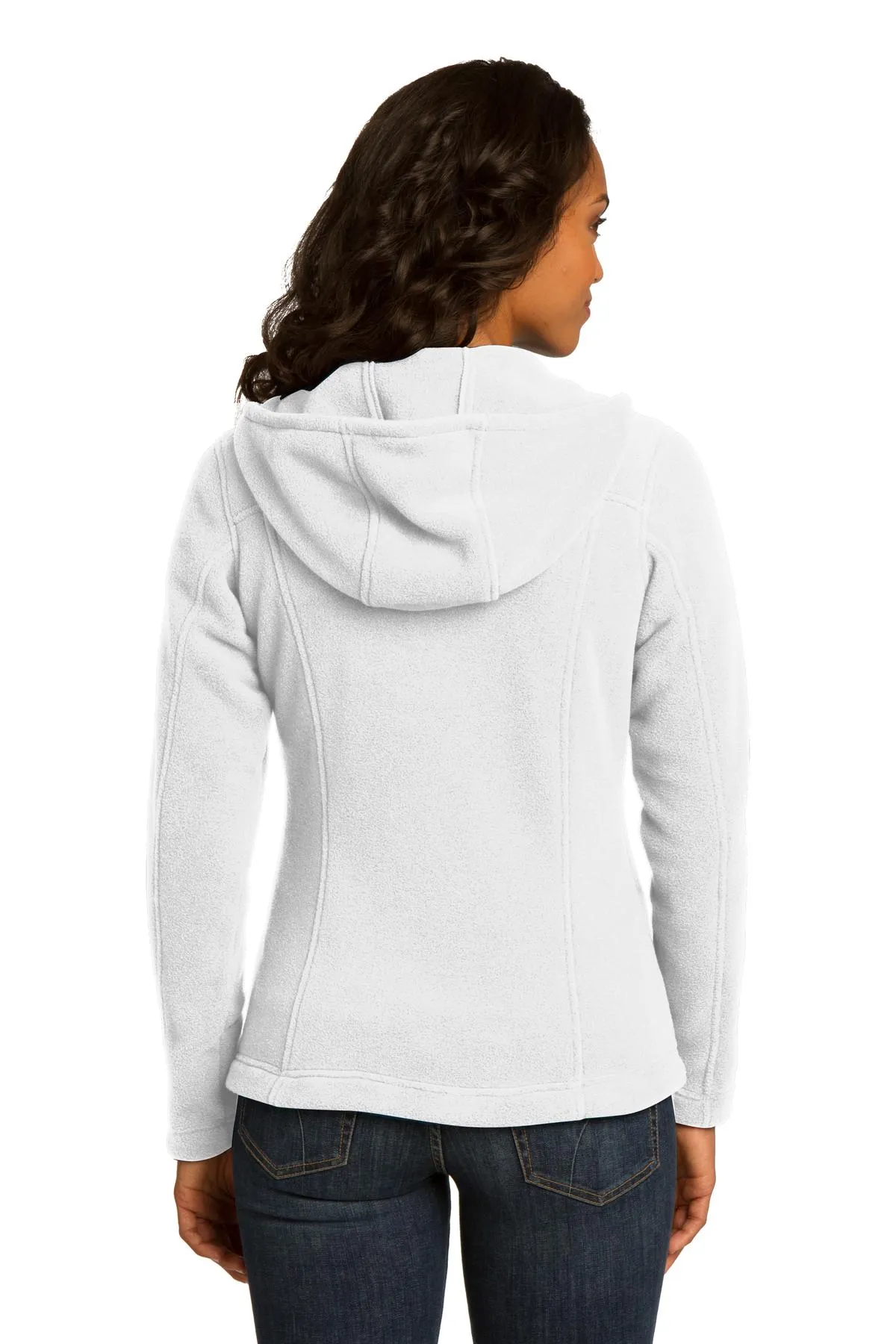 Eddie Bauer Ladies Hooded Full-Zip Fleece Jacket. EB206