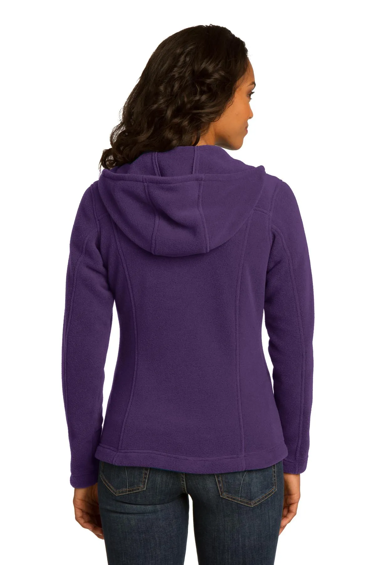 Eddie Bauer Ladies Hooded Full-Zip Fleece Jacket. EB206