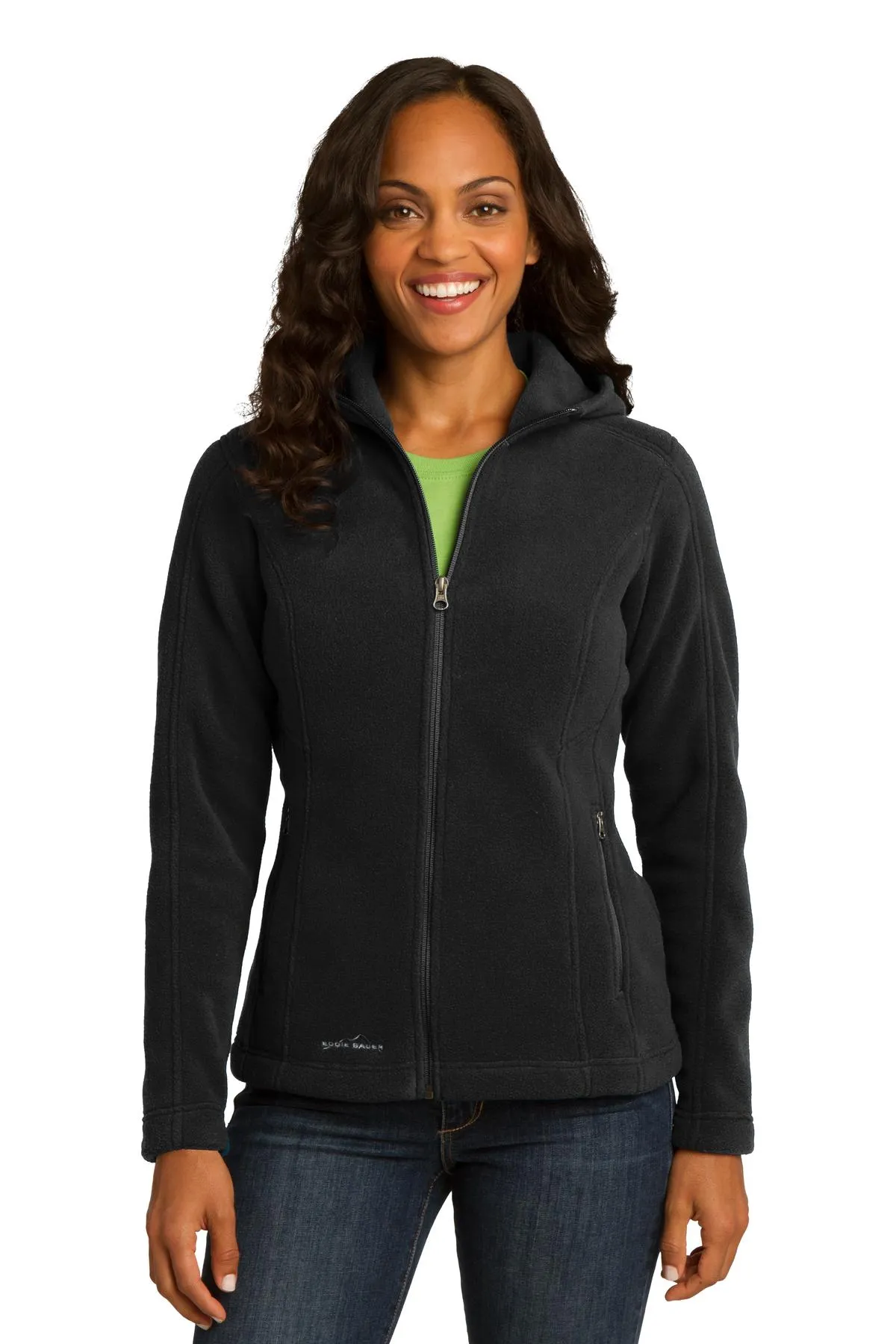 Eddie Bauer Ladies Hooded Full-Zip Fleece Jacket. EB206