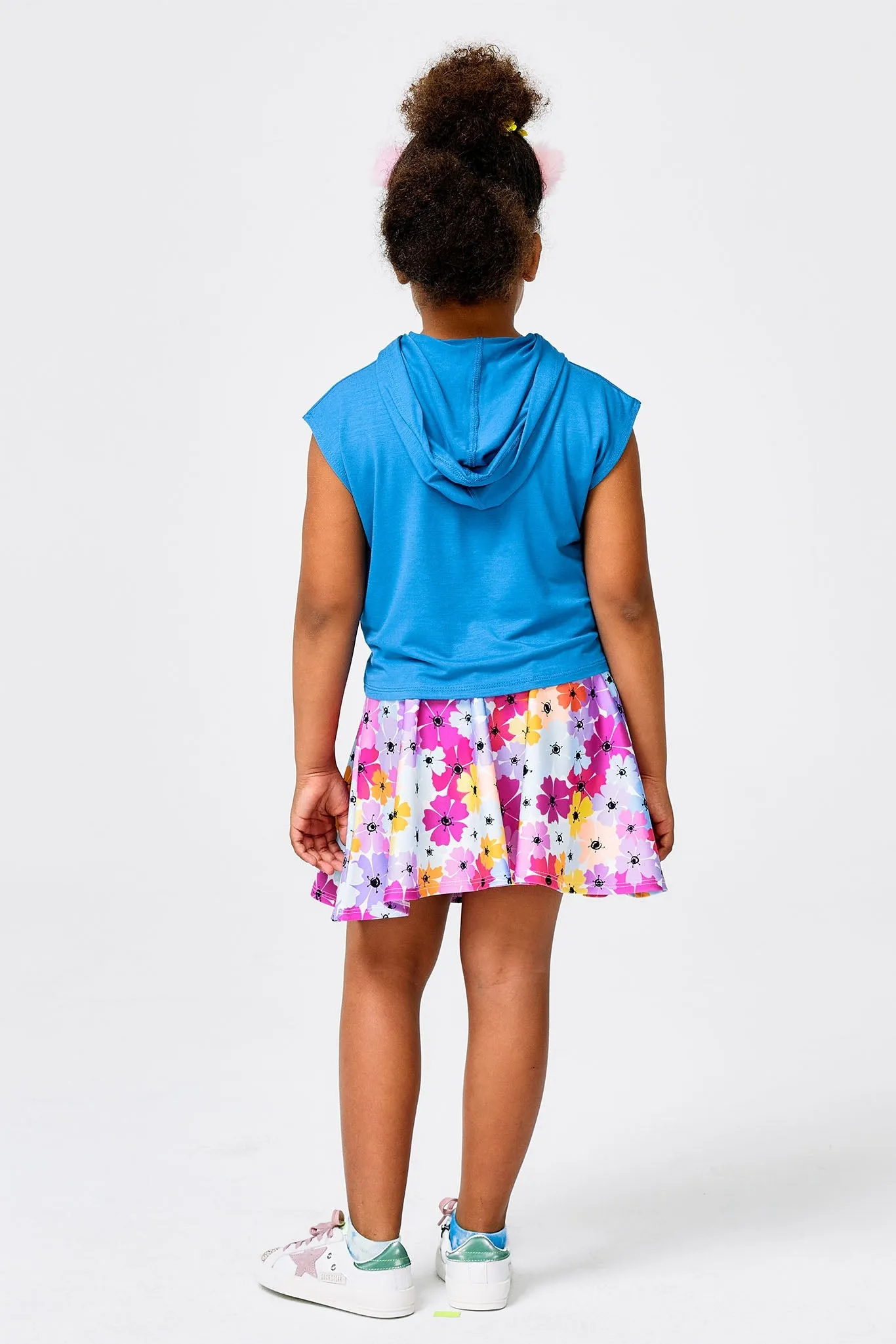 Kids Skater Skirt in Retro Floral