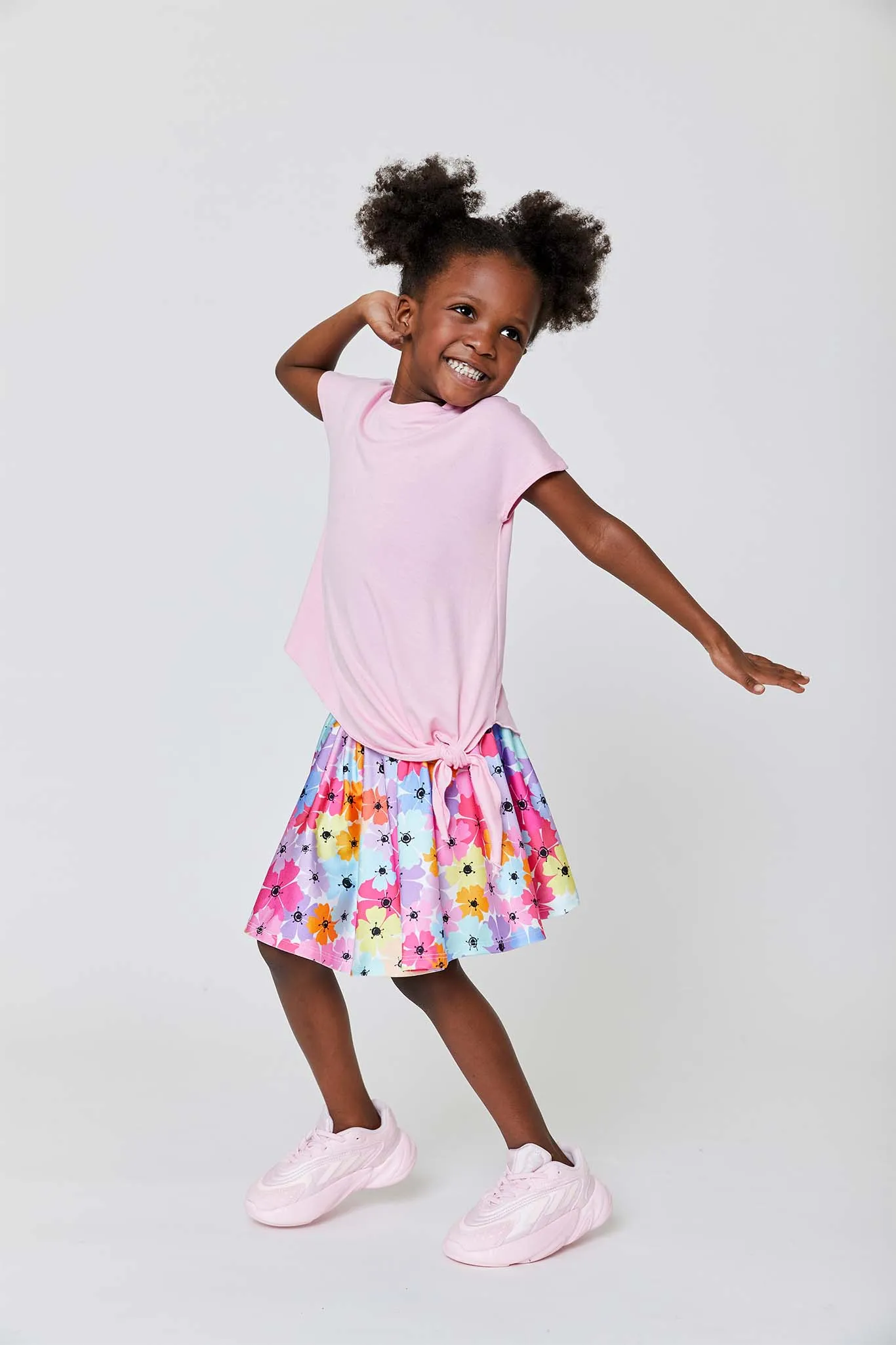 Kids Skater Skirt in Retro Floral