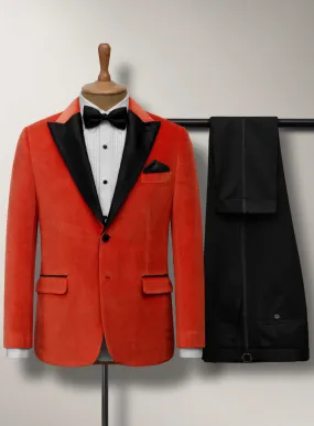 Kingsman Orange Velvet Tuxedo Suit II