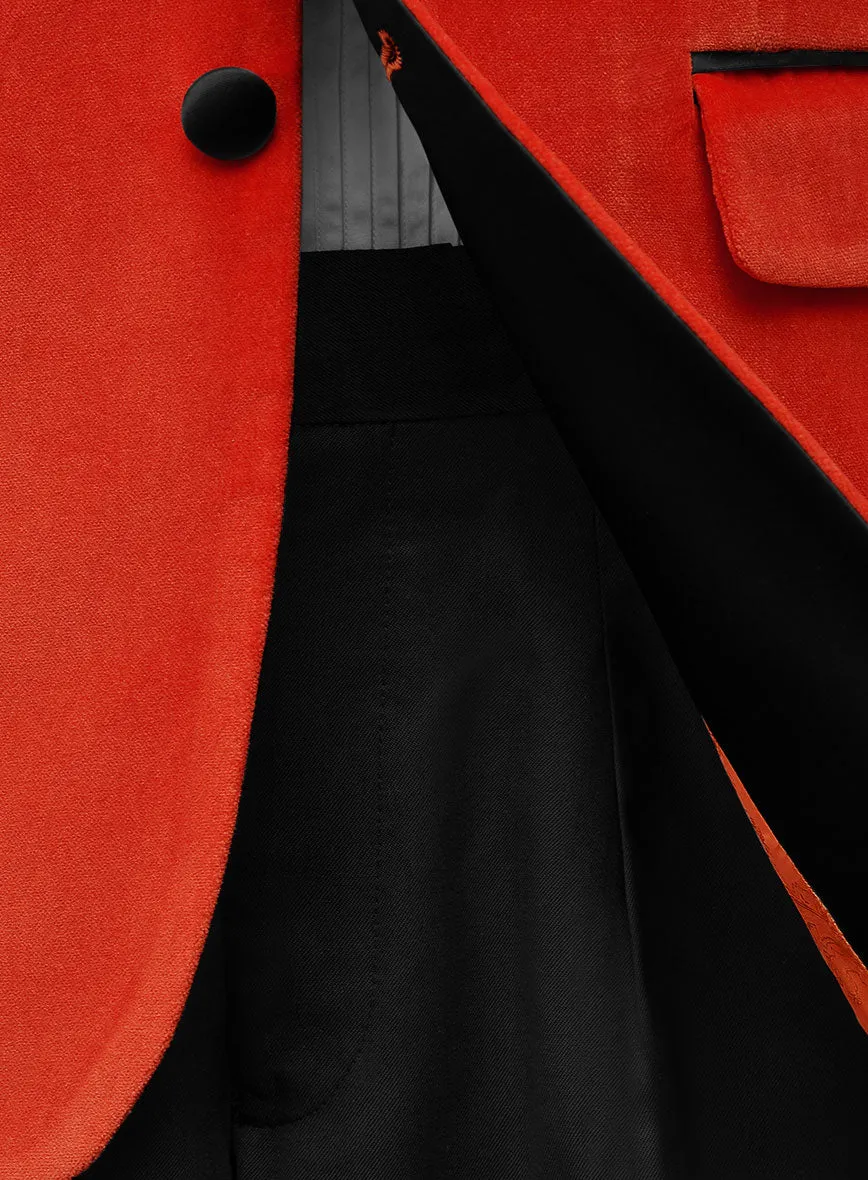 Kingsman Orange Velvet Tuxedo Suit II