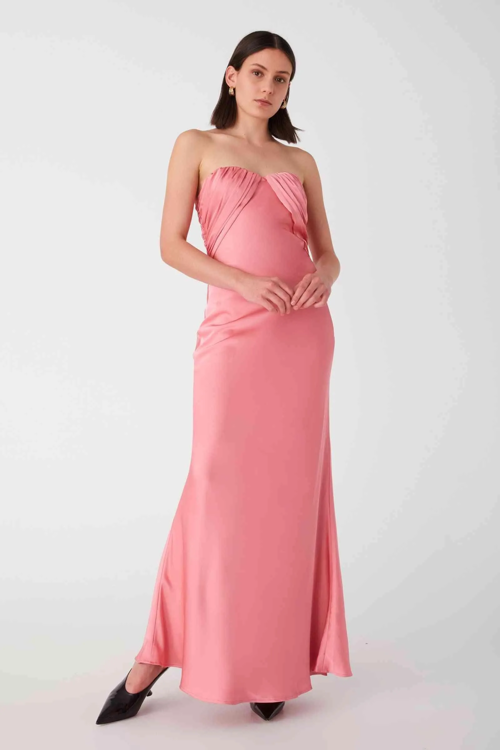 Livia Satin Maxi Dress