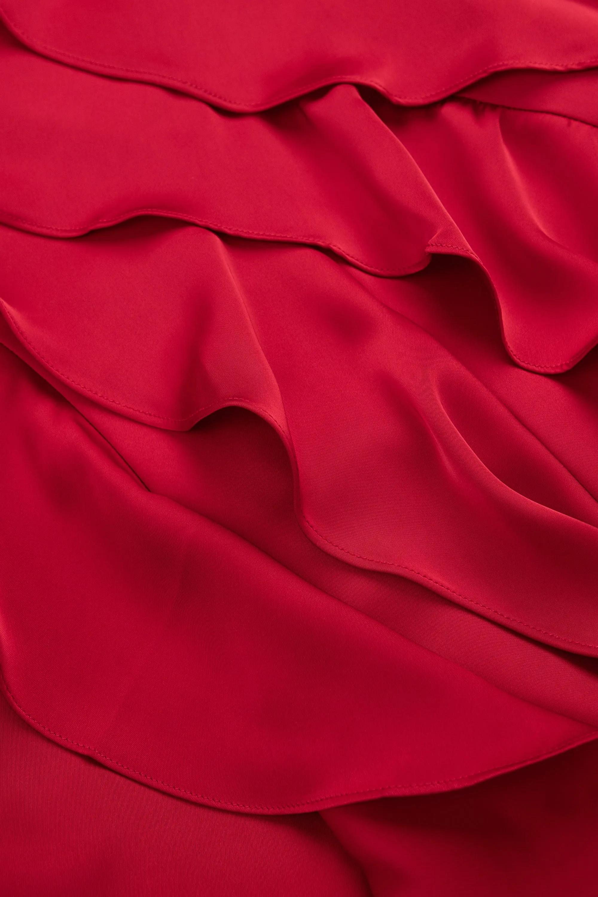 Martina Ruffle Lines Midi Dress