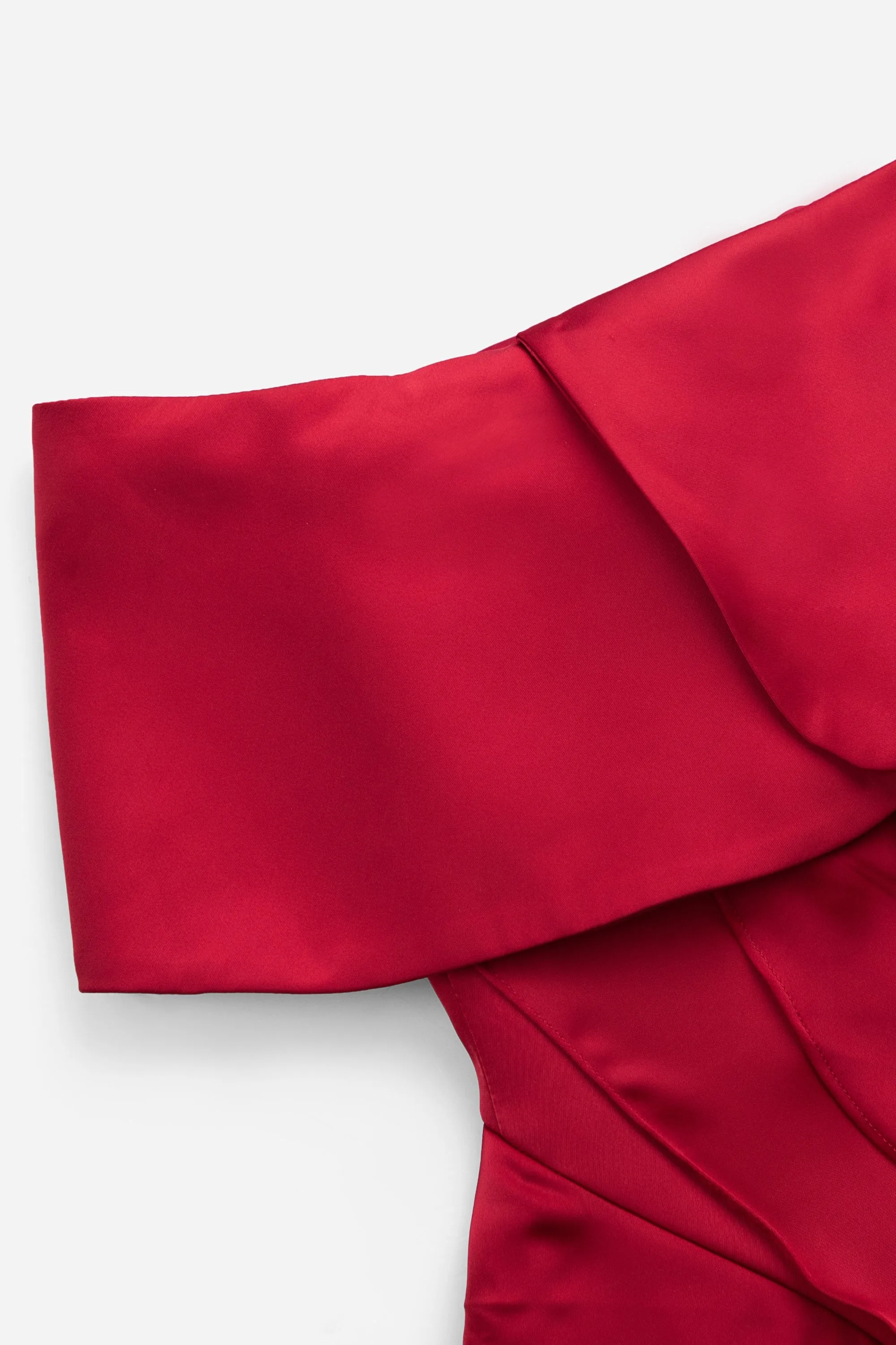 Martina Ruffle Lines Midi Dress