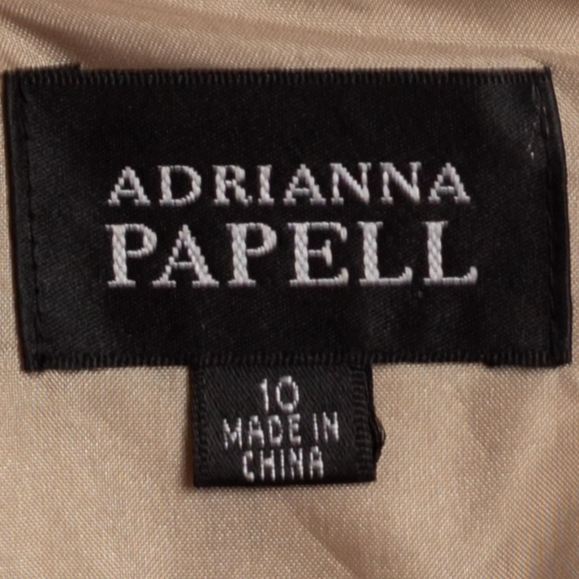 Medium 90s Adrianna Papell Champagne Shimmer Halter Party Dress
