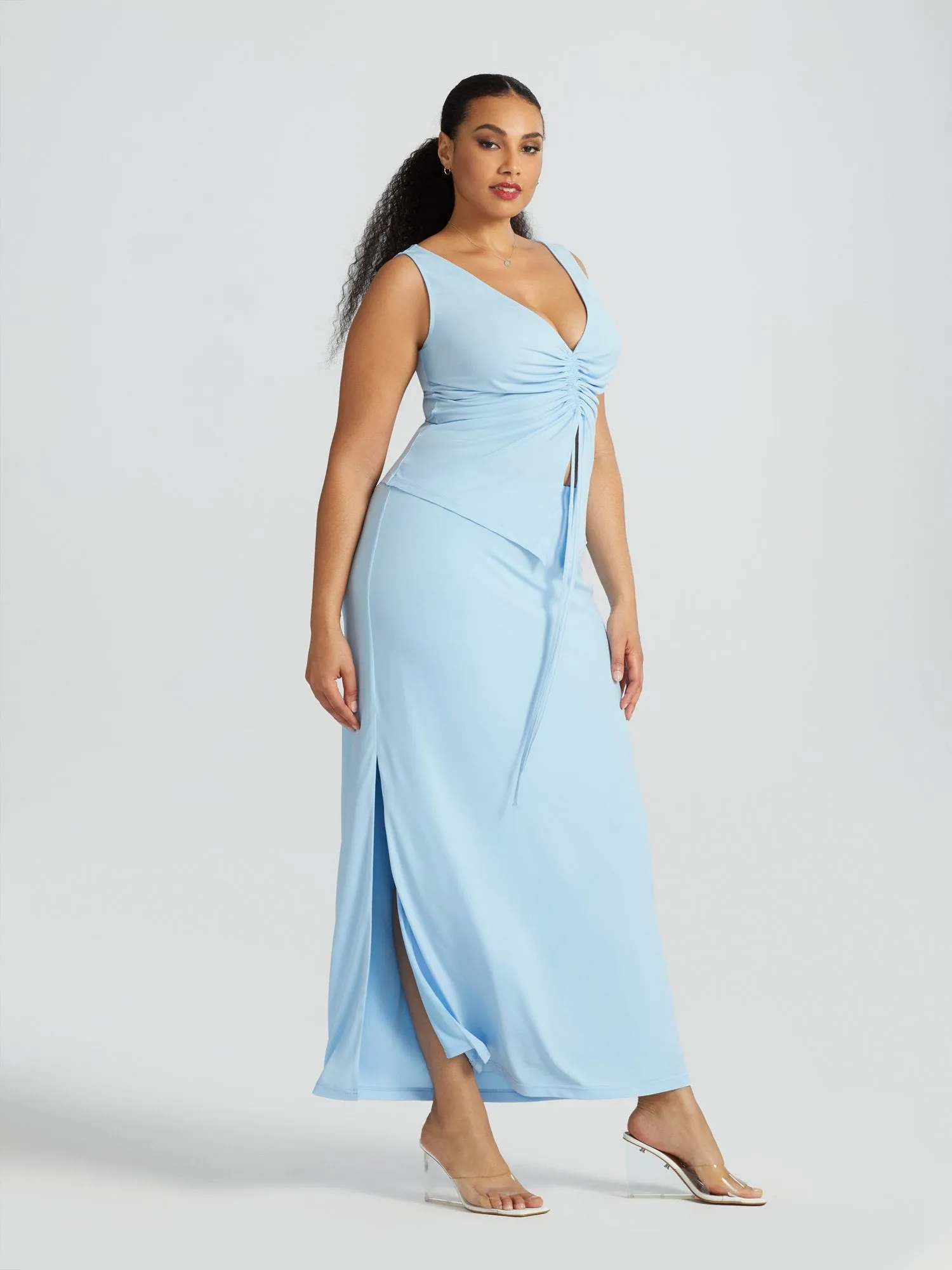 Milia Side-Slit Skirt