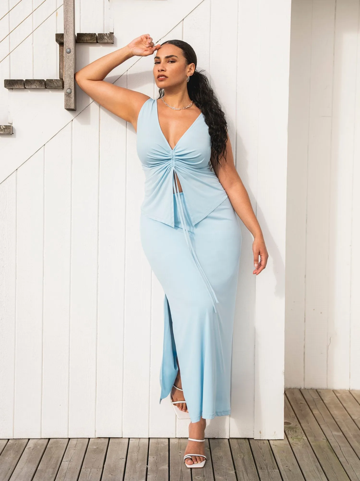 Milia Side-Slit Skirt