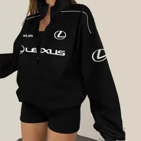 New Vintage Lexus Embroidery Racing Jacket | Retro Motorsports Racer Jacket Fashion Apparels