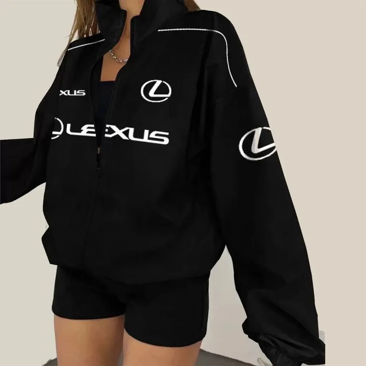 New Vintage Lexus Embroidery Racing Jacket | Retro Motorsports Racer Jacket Fashion Apparels