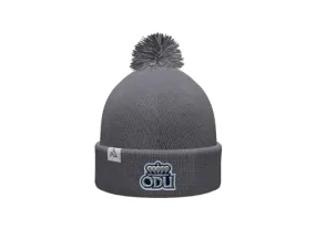Old Dominion University ODU Monarchs Prime Cuffed Fold Over Pom Pom Winter Knit Hat Beanie Alternate