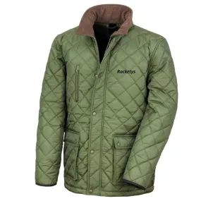 R216 Adults Back Fastening Jacket with Fleece Lining