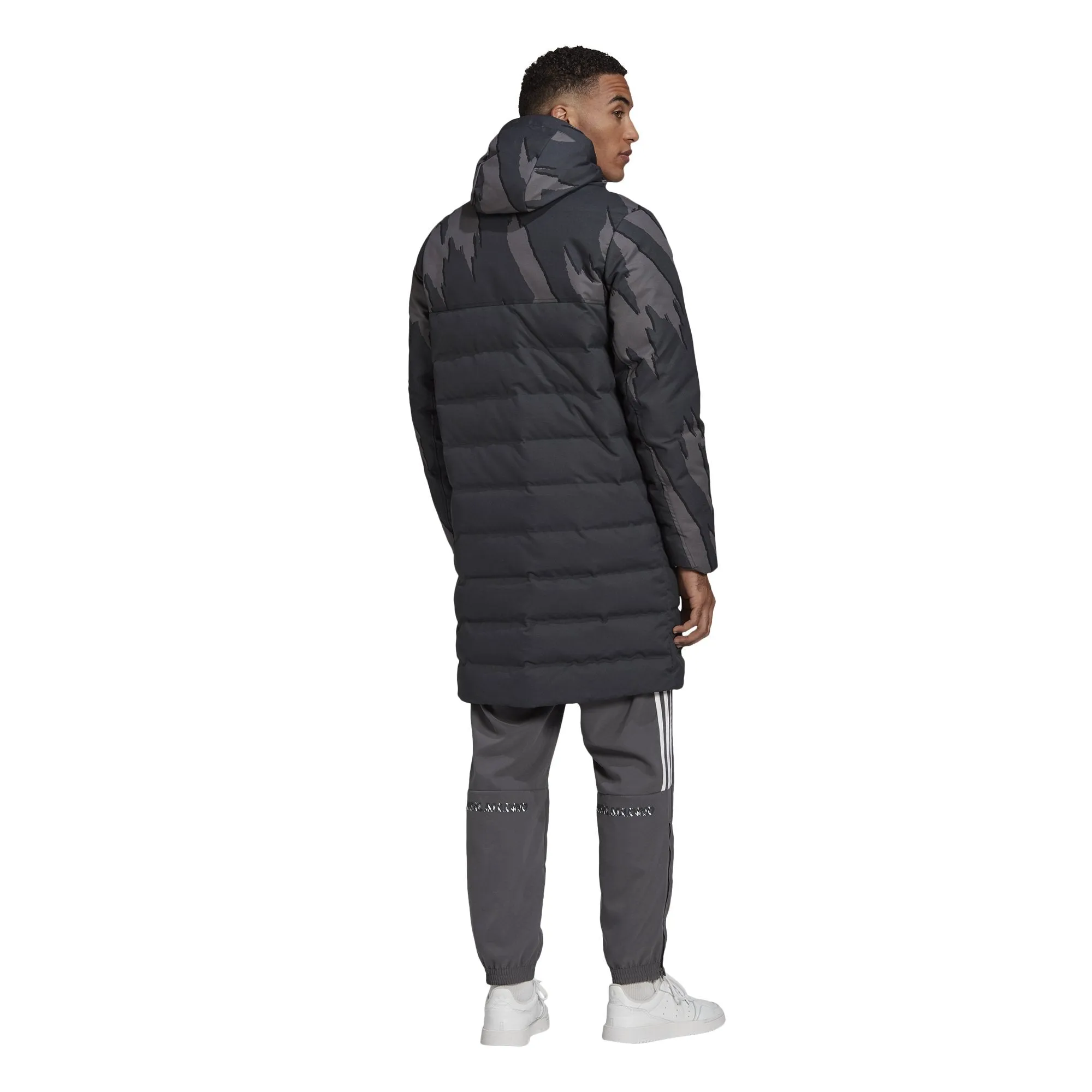 Real Madrid Mens SSP Down Coat - Grey