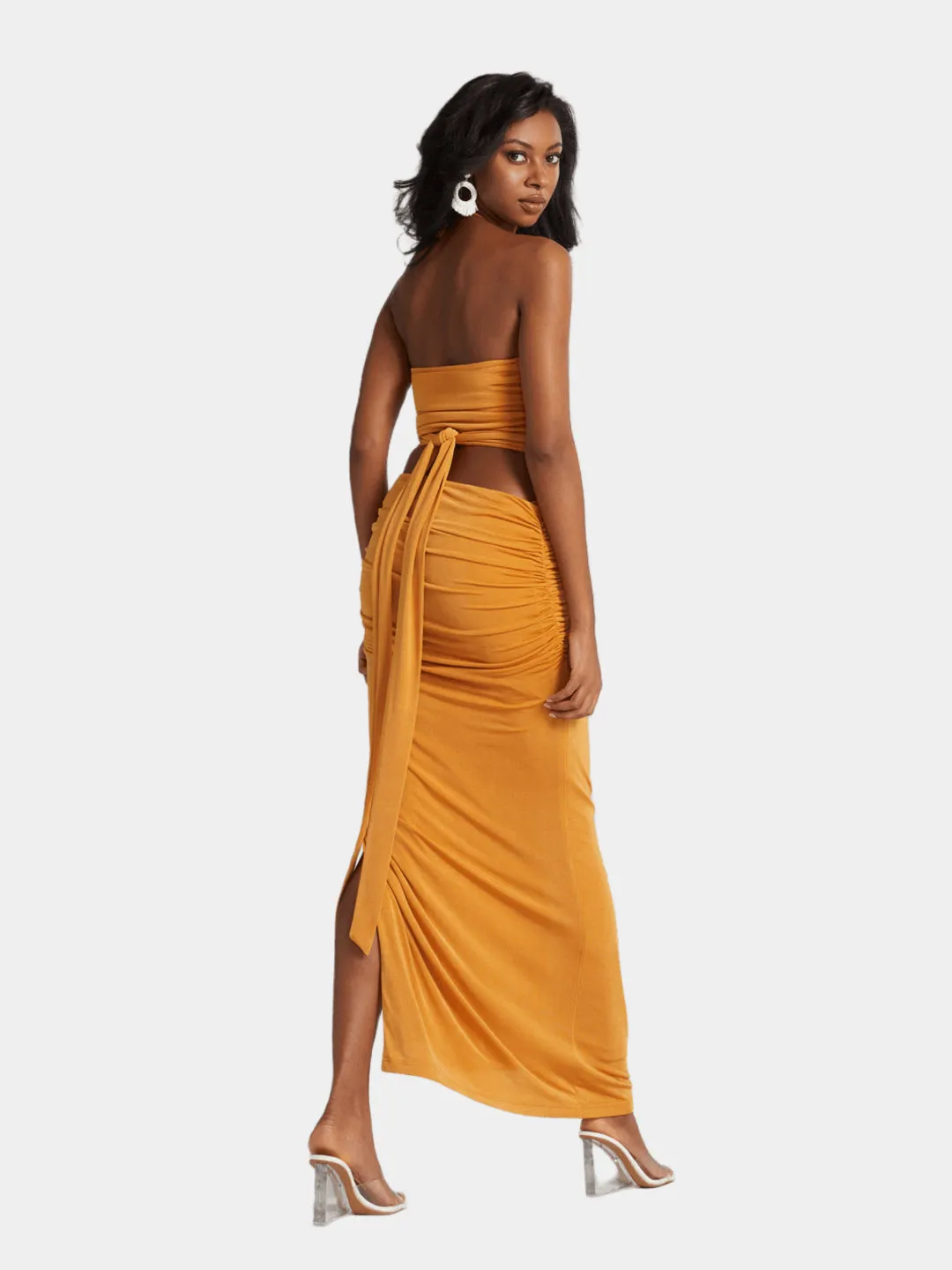 Rouched Shimmer Skirt