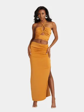 Rouched Shimmer Skirt