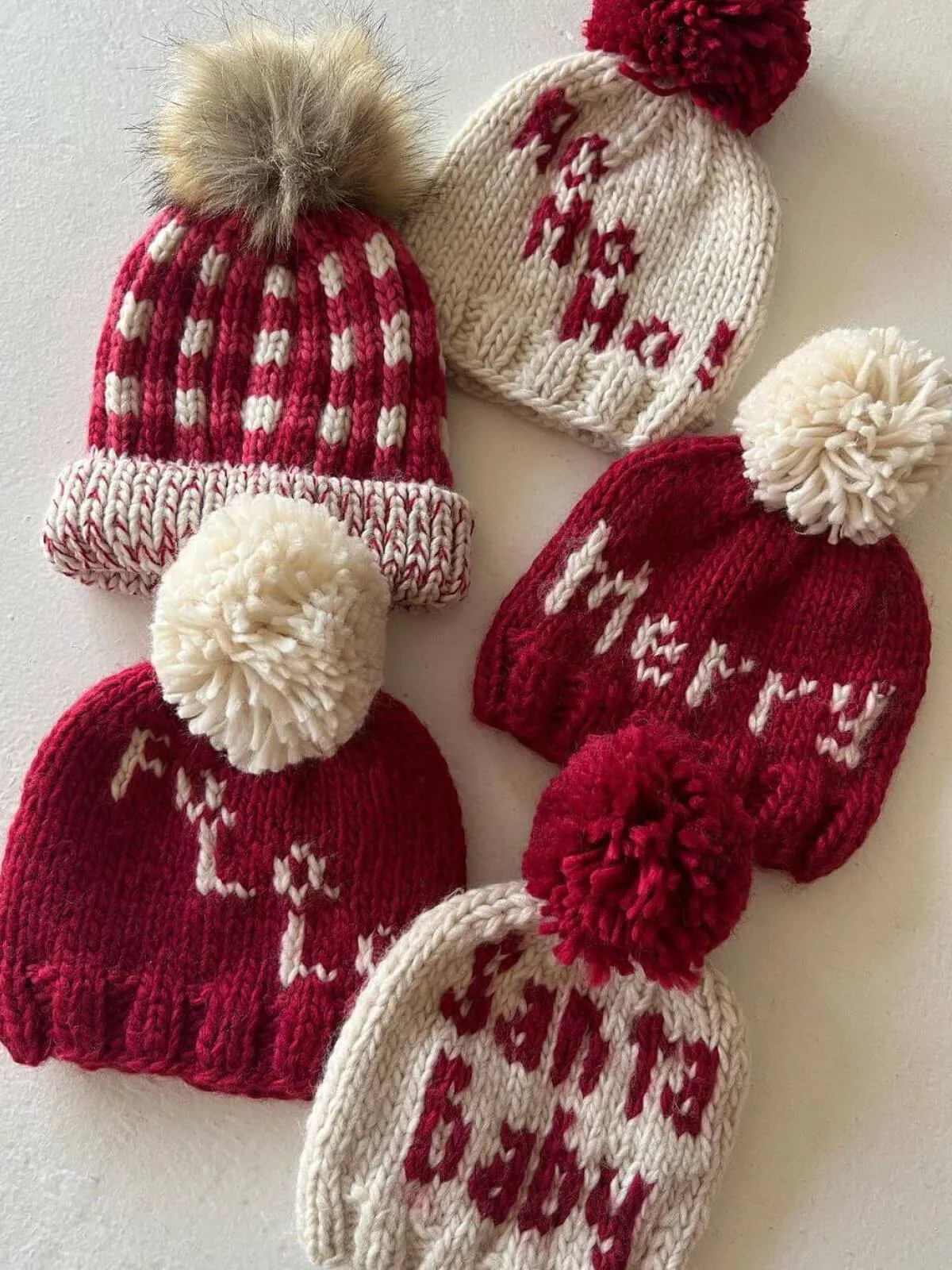 Santa Baby Knit Pom Hat