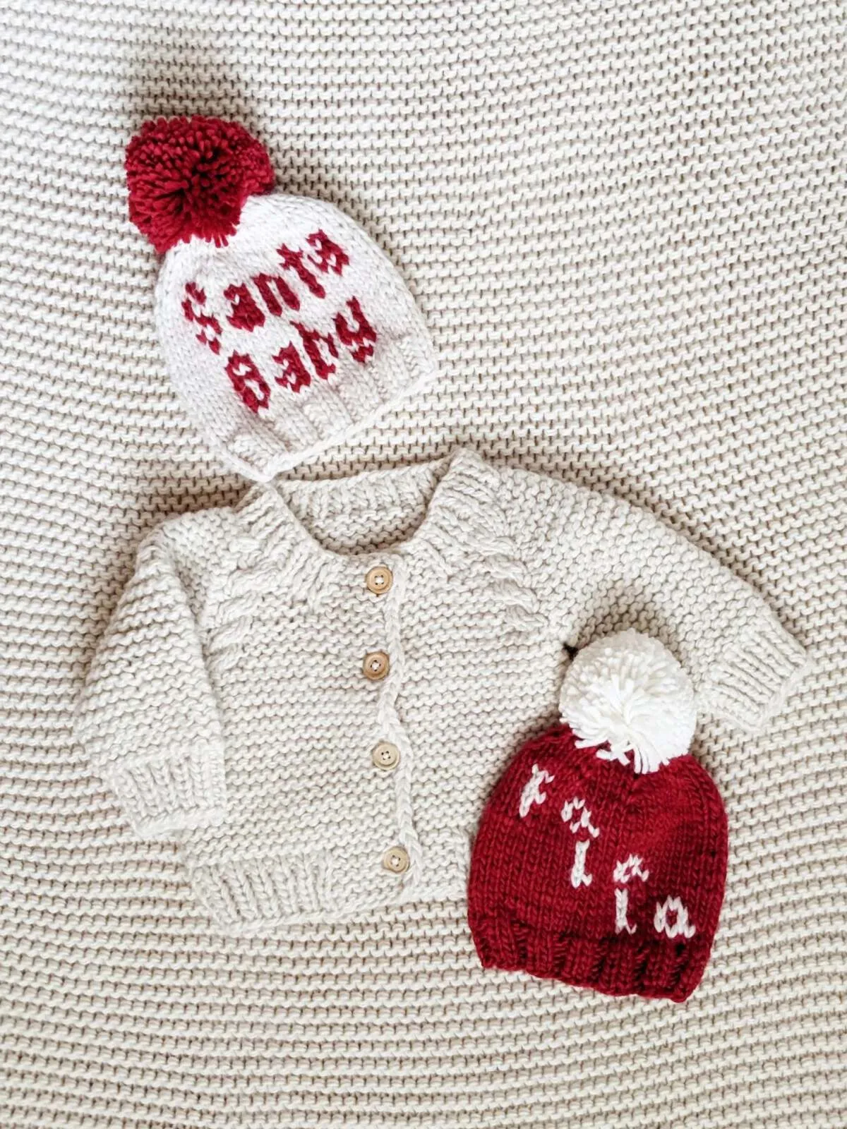 Santa Baby Knit Pom Hat