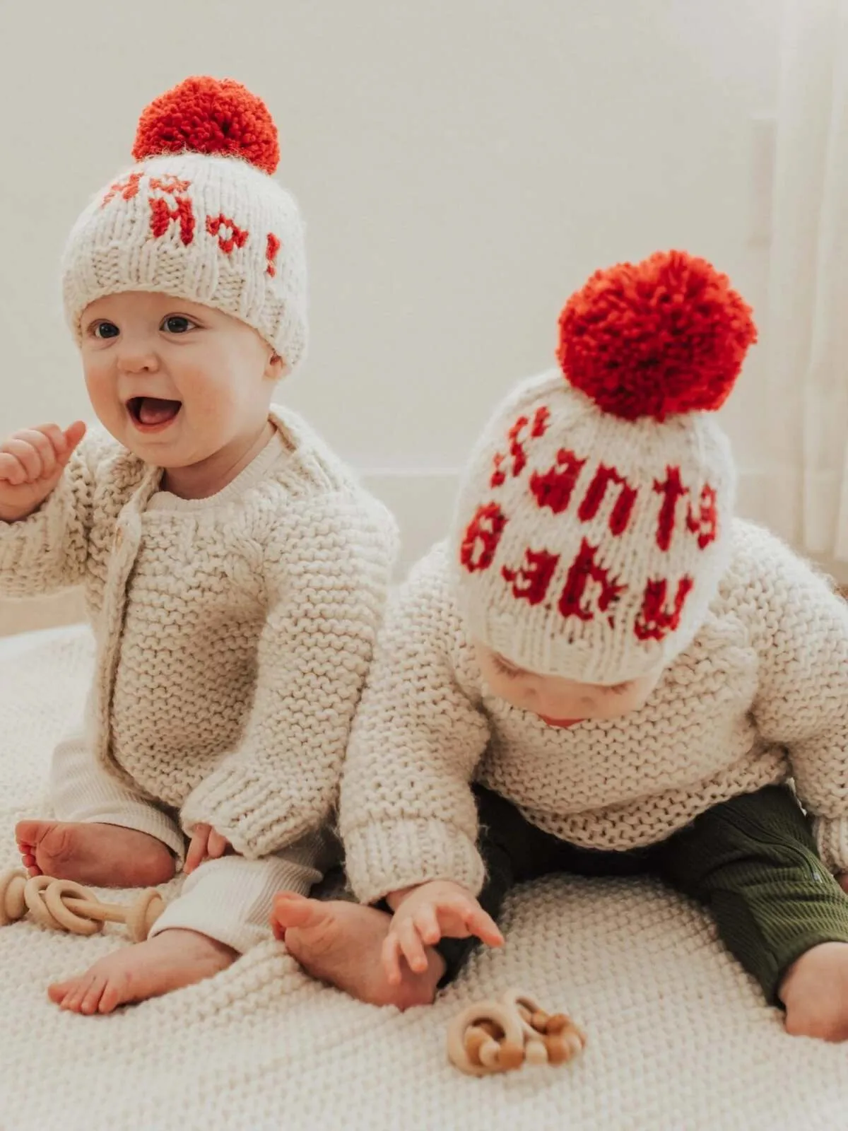 Santa Baby Knit Pom Hat
