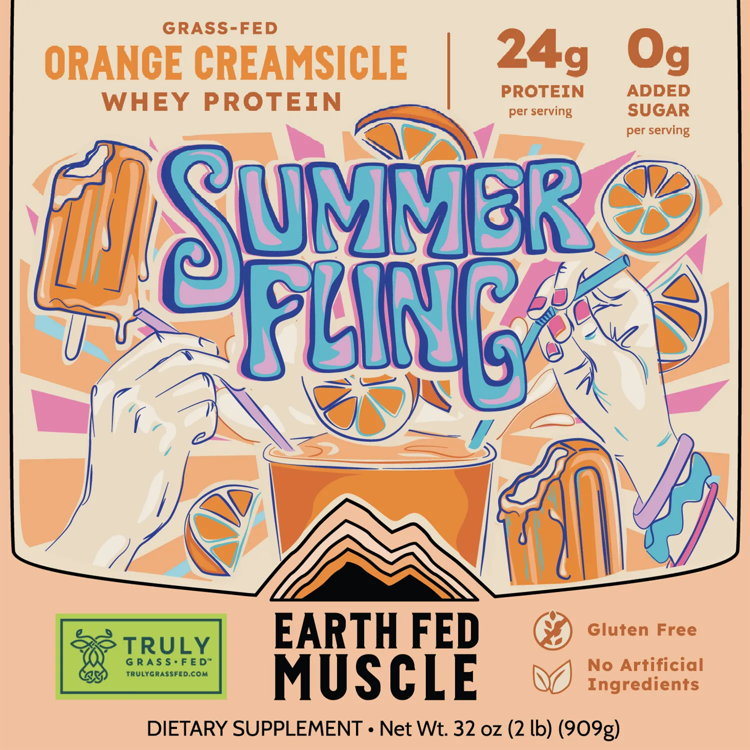 SEASONAL FLAVOR: Summer Fling Orange Creamsicle Grass-Fed Protein