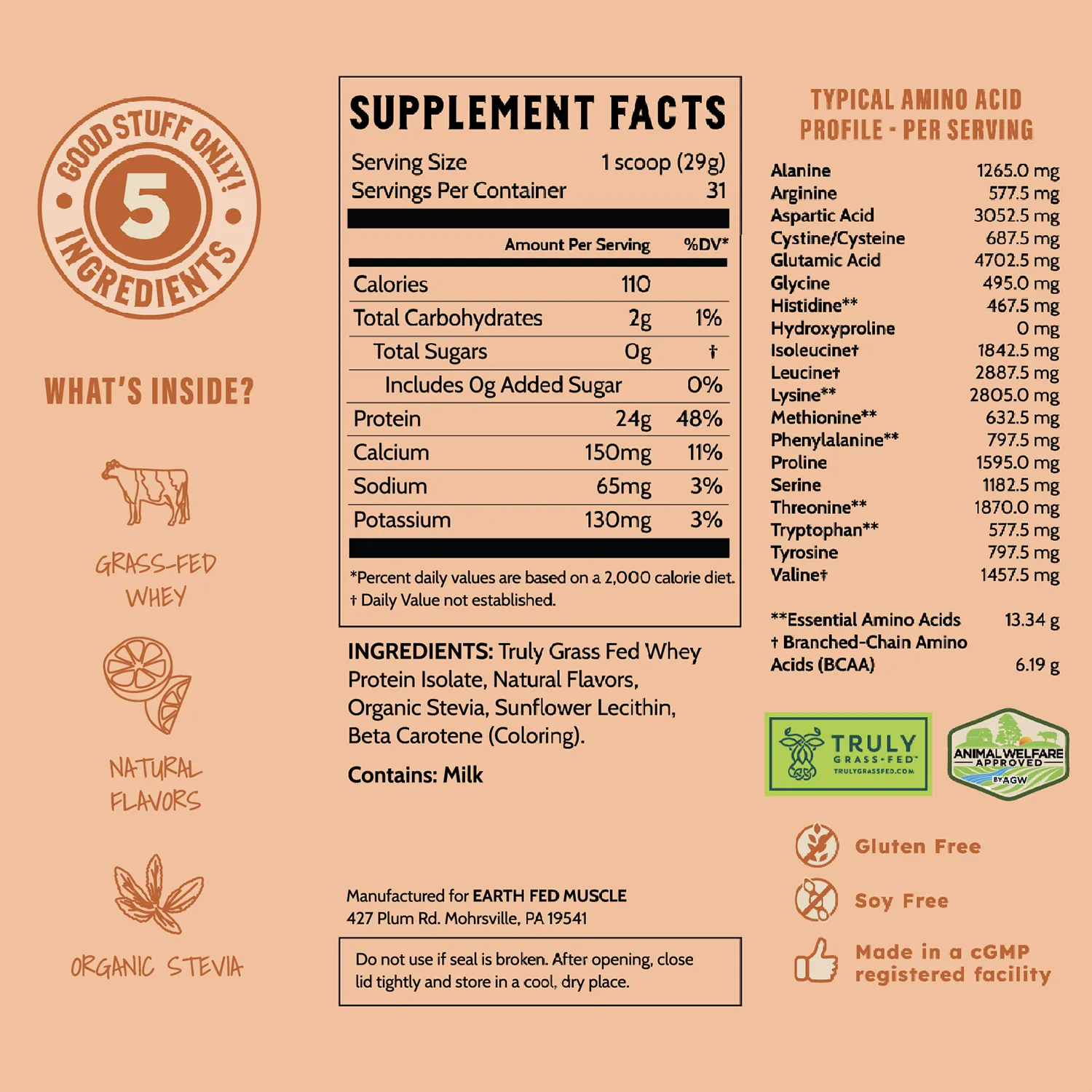 SEASONAL FLAVOR: Summer Fling Orange Creamsicle Grass-Fed Protein