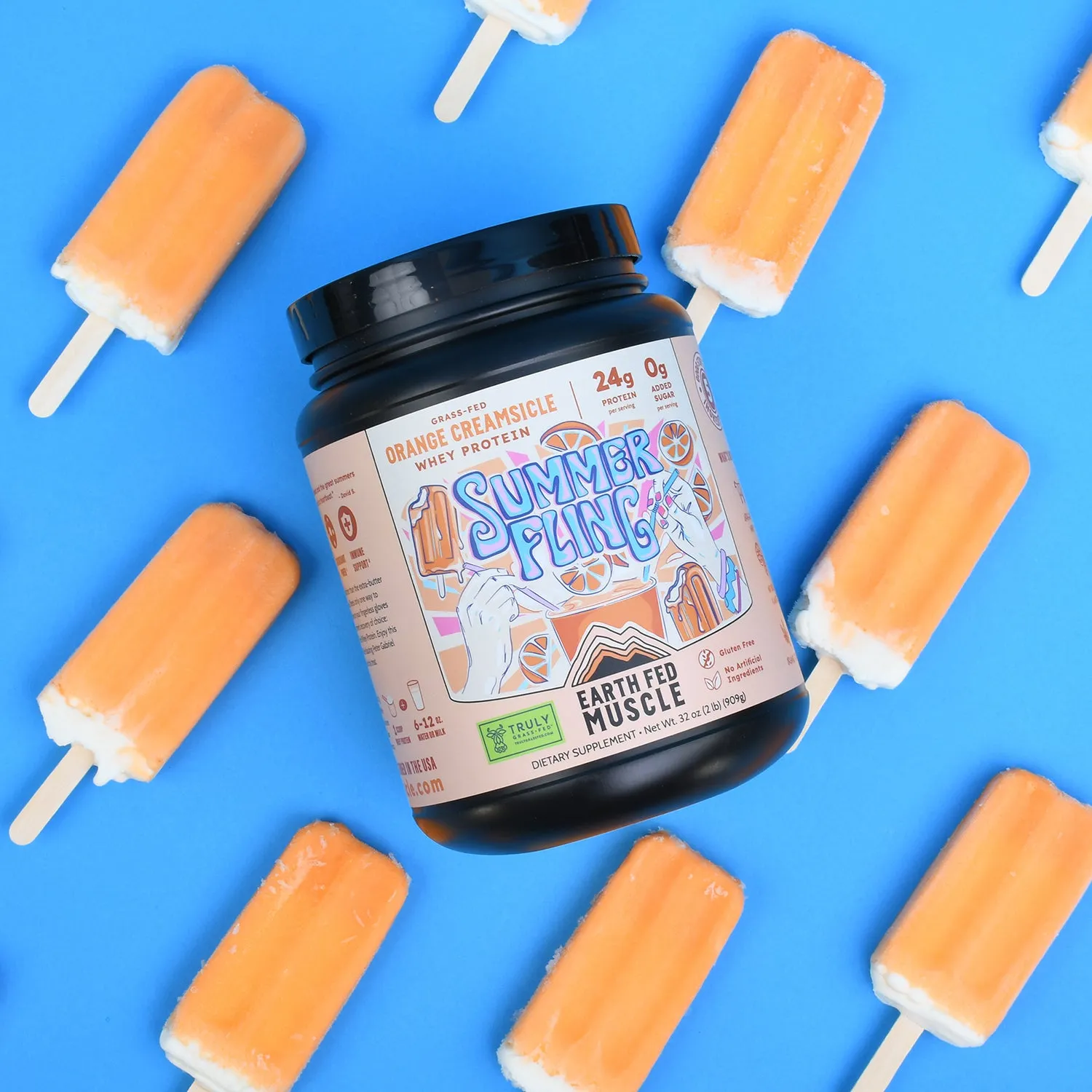 SEASONAL FLAVOR: Summer Fling Orange Creamsicle Grass-Fed Protein