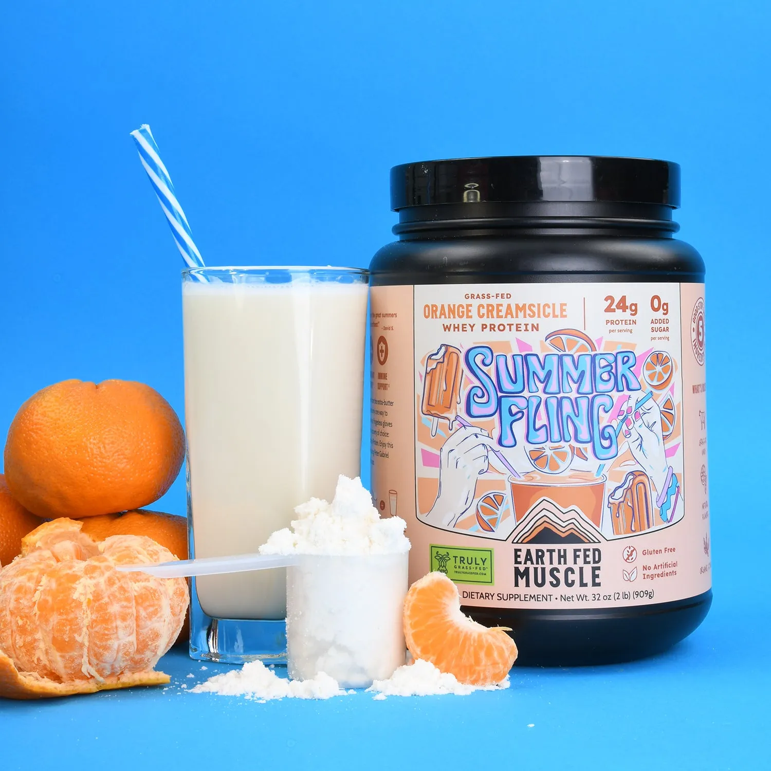 SEASONAL FLAVOR: Summer Fling Orange Creamsicle Grass-Fed Protein