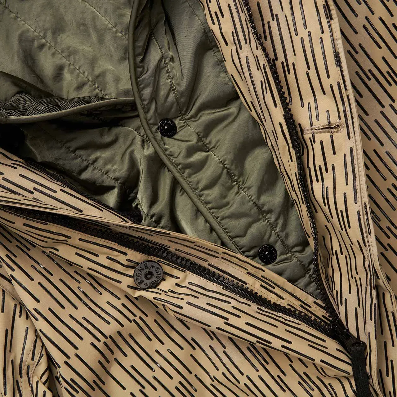 stone island parka (rain camo)