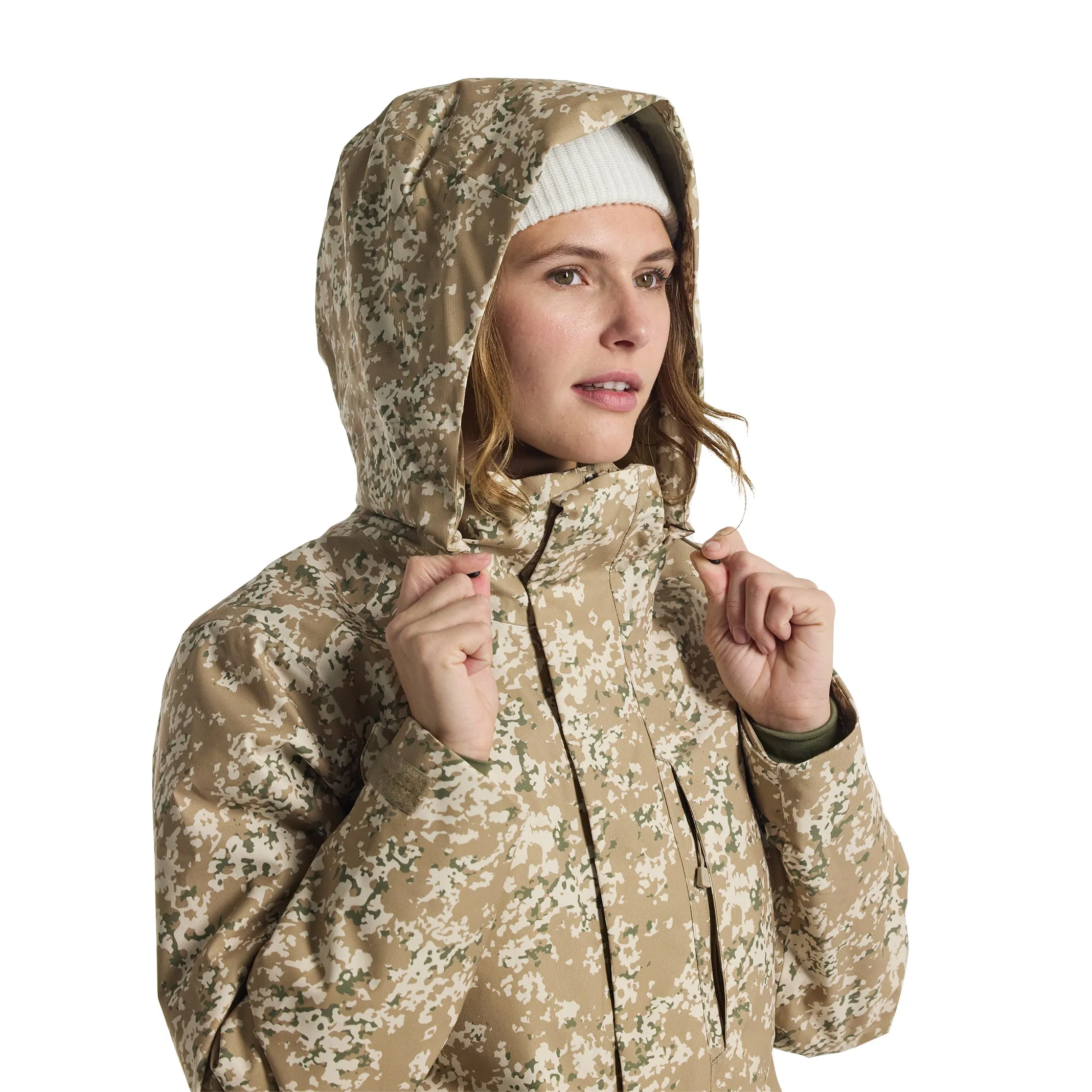 W JET RIDGE JACKET SNOWFALL CAMO