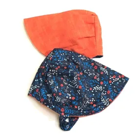 Water Play Bonnet in Navies Daisies