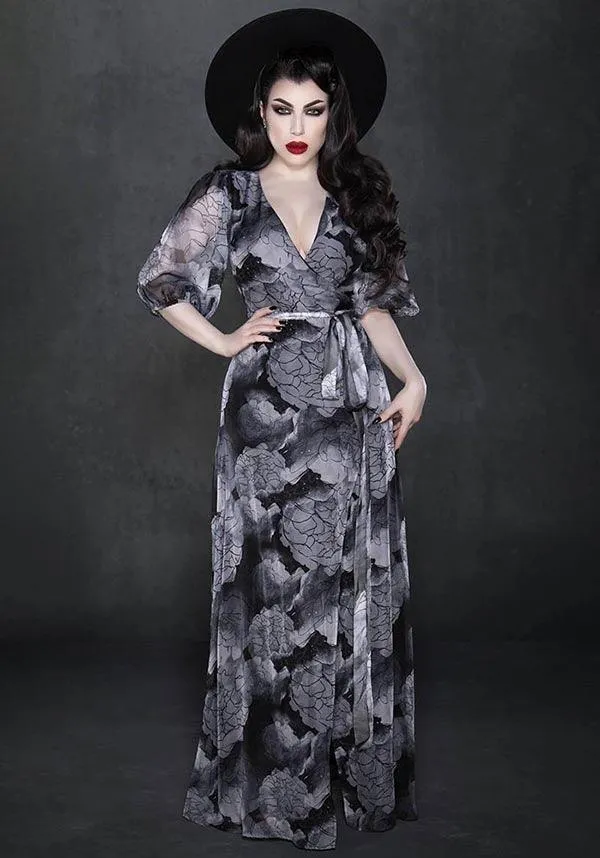 Winona [Grey] | FLORAL DRESS