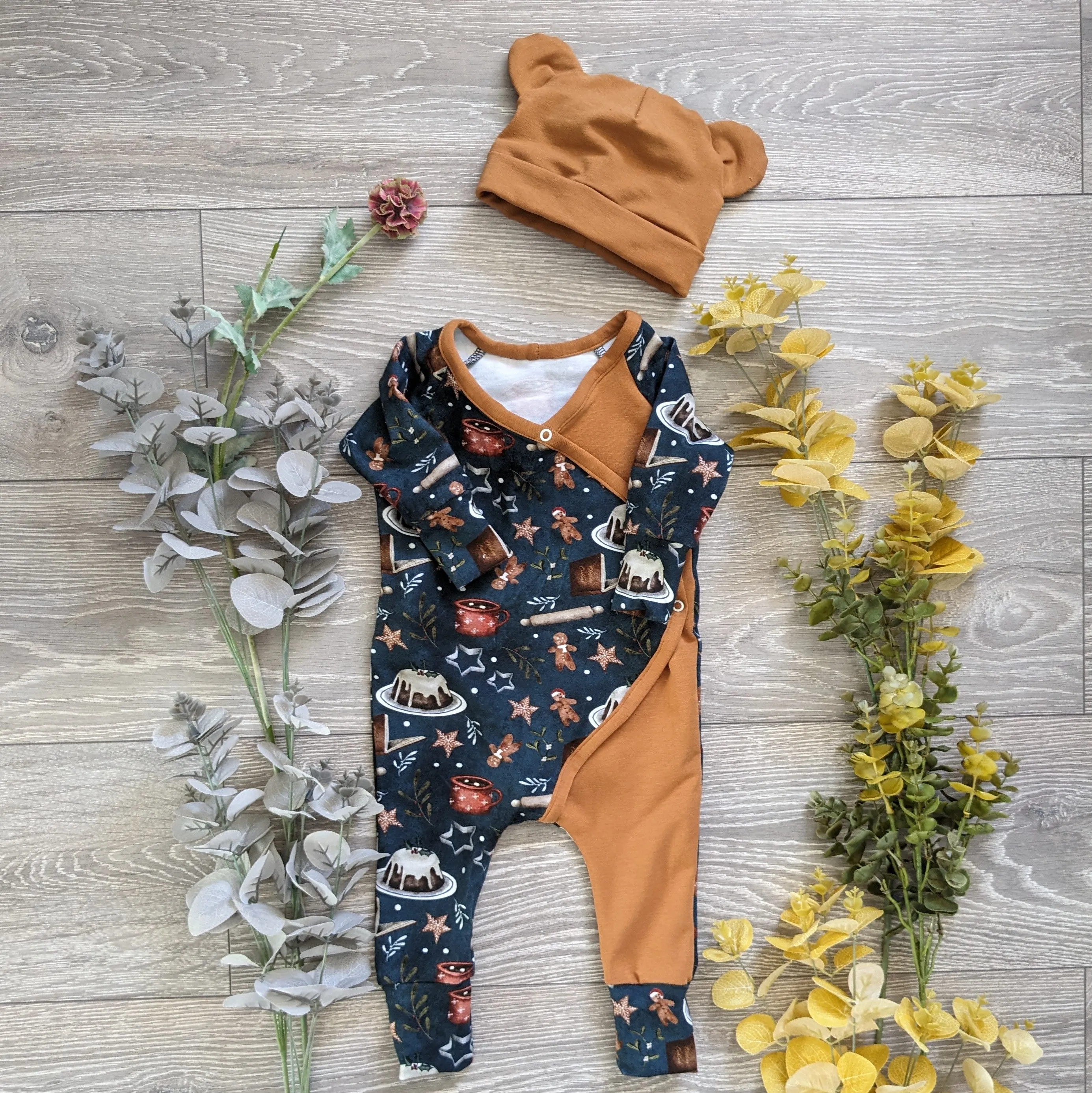 Wrap romper long and short